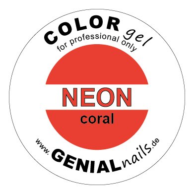COLORgel - NEON coral, 5ml